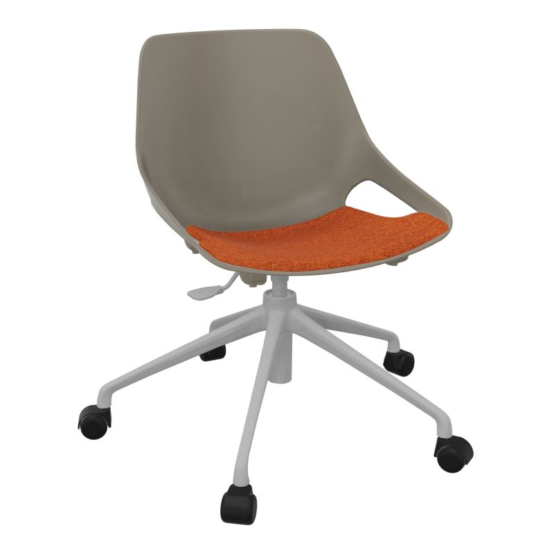 CHAISE ROSALIE PIÉT. ROULETTES + PLACET PQ - PIED SQ - ASSISE DJ