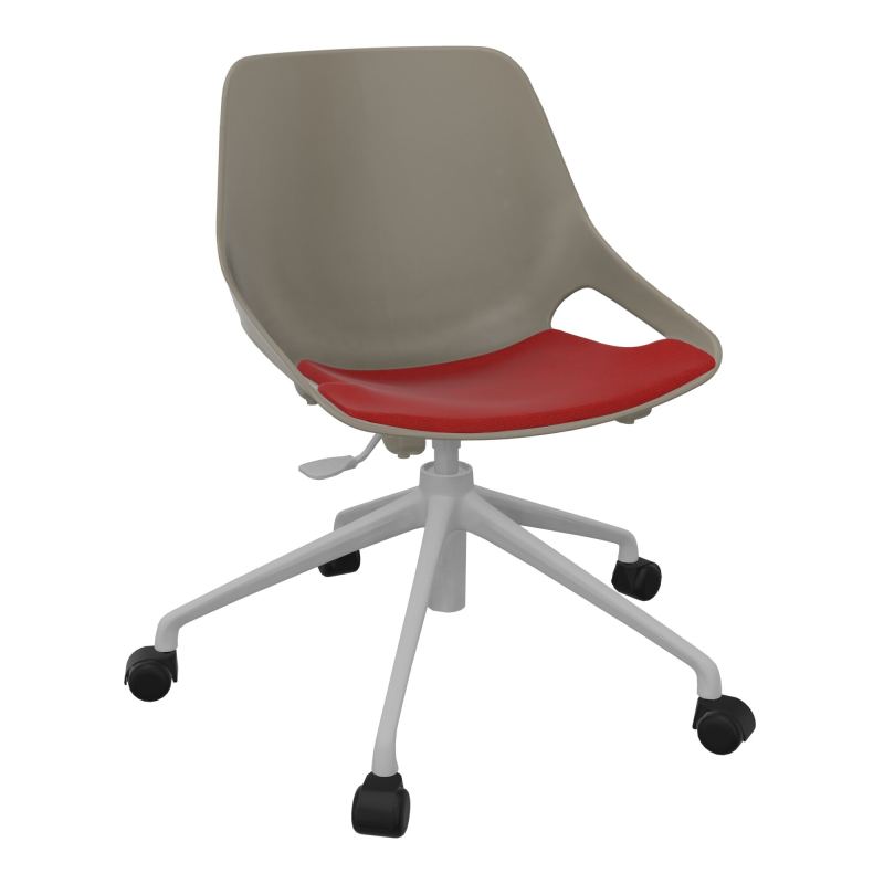 CHAISE ROSALIE PIÉT. ROULETTES + PLACET PQ - PIED SQ - ASSISE E6