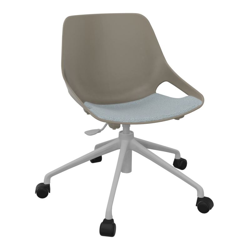 CHAISE ROSALIE PIÉT. ROULETTES + PLACET KD - PIED SQ - ASSISE PQ