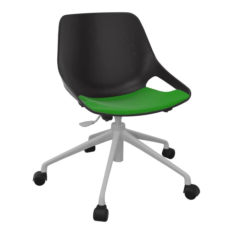 CHAISE ROSALIE PIÉT. ROULETTES + PLACET A1 - PIED SQ - ASSISE PR
