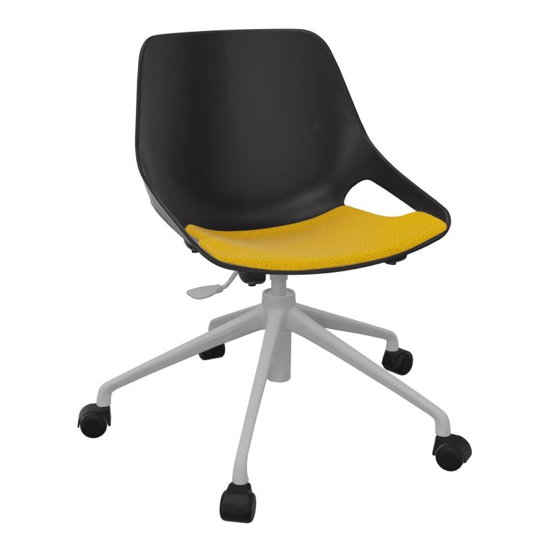 CHAISE ROSALIE PIÉT. ROULETTES + PLACET A5 - PIED SQ - ASSISE PR