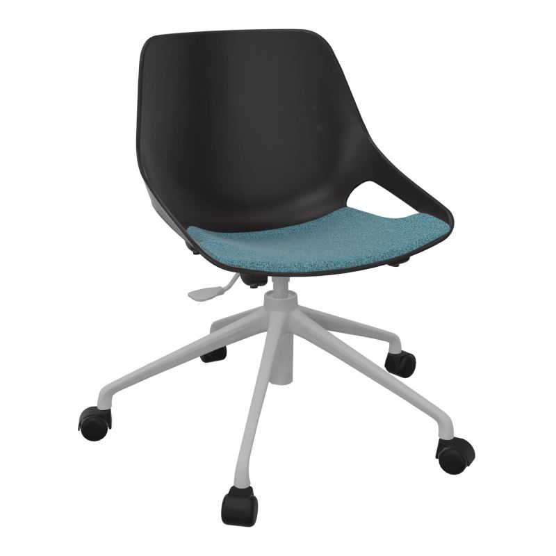 CHAISE ROSALIE PIÉT. ROULETTES + PLACET B4 - PIED SQ - ASSISE PR