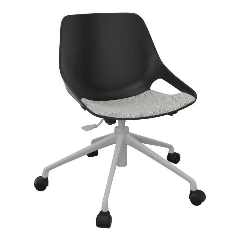CHAISE ROSALIE PIÉT. ROULETTES + PLACET B5 - PIED SQ - ASSISE PR