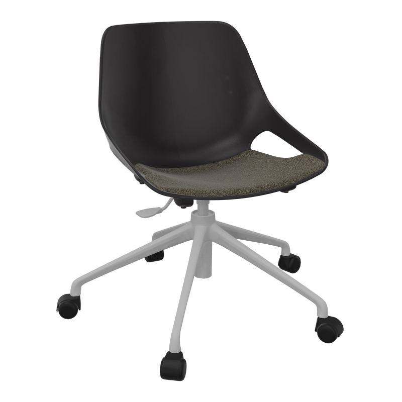 CHAISE ROSALIE PIÉT. ROULETTES + PLACET B7 - PIED SQ - ASSISE PR