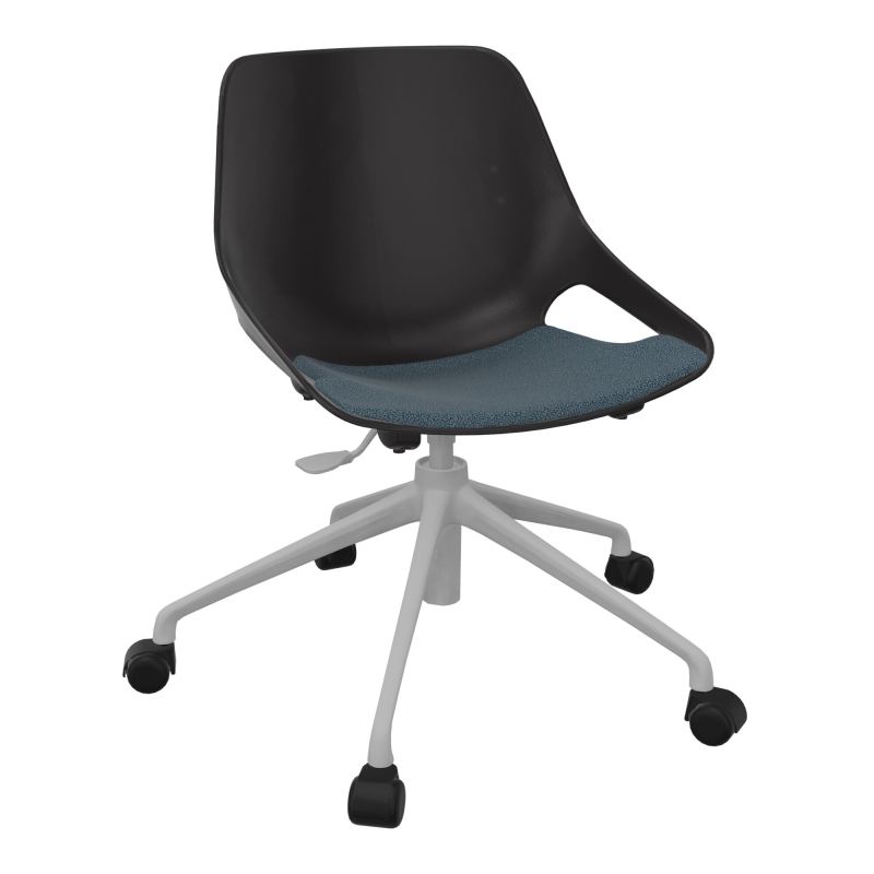 CHAISE ROSALIE PIÉT. ROULETTES + PLACET KA - PIED SQ - ASSISE PR