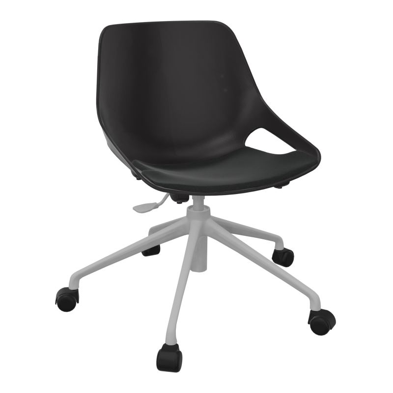 CHAISE ROSALIE PIÉT. ROULETTES + PLACET KE - PIED SQ - ASSISE PR