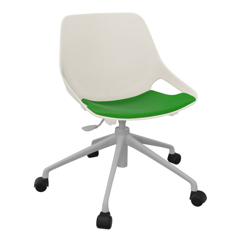CHAISE ROSALIE PIÉT. ROULETTES + PLACET A1 - PIED SQ - ASSISE PS