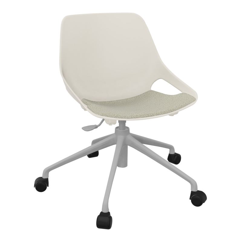 CHAISE ROSALIE PIÉT. ROULETTES + PLACET A2 - PIED SQ - ASSISE PS