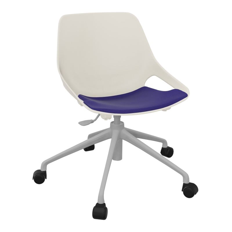 CHAISE ROSALIE PIÉT. ROULETTES + PLACET A3 - PIED SQ - ASSISE PS