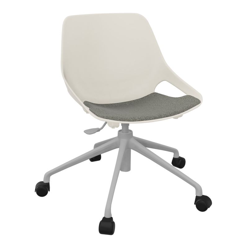 CHAISE ROSALIE PIÉT. ROULETTES + PLACET B1 - PIED SQ - ASSISE PS
