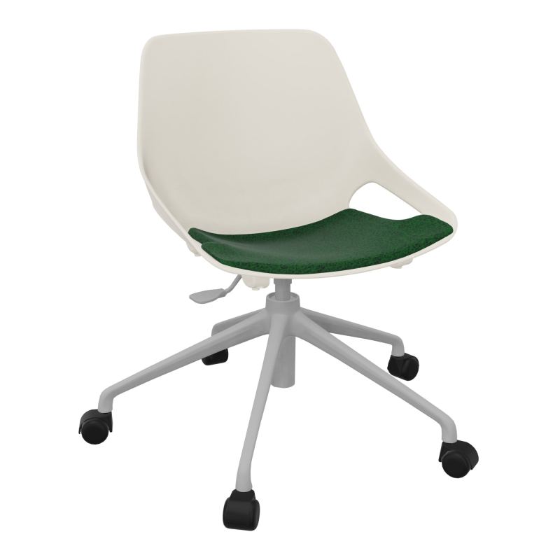 CHAISE ROSALIE PIÉT. ROULETTES + PLACET B2 - PIED SQ - ASSISE PS