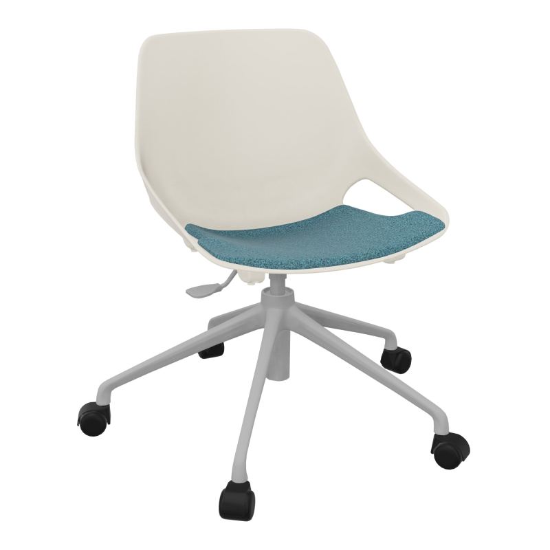 CHAISE ROSALIE PIÉT. ROULETTES + PLACET B4 - PIED SQ - ASSISE PS