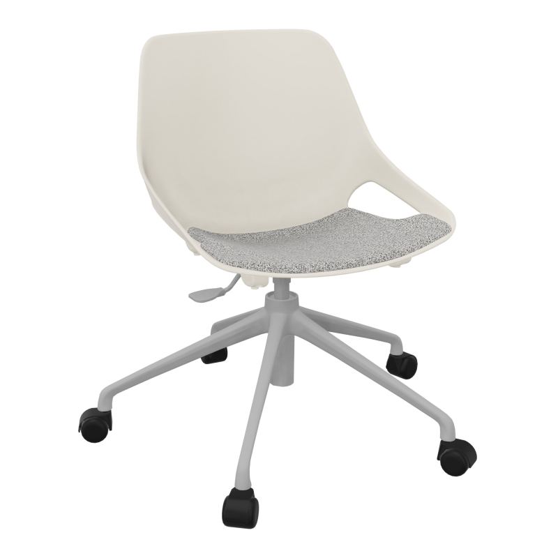 CHAISE ROSALIE PIÉT. ROULETTES + PLACET B5 - PIED SQ - ASSISE PS