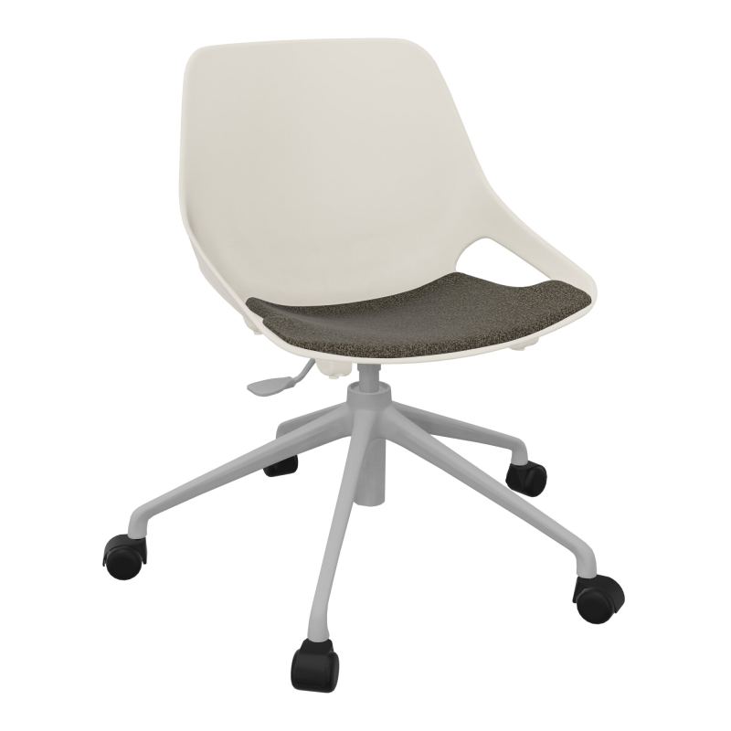 CHAISE ROSALIE PIÉT. ROULETTES + PLACET B7 - PIED SQ - ASSISE PS