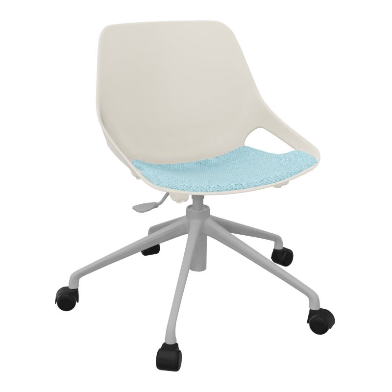 CHAISE ROSALIE PIÉT. ROULETTES + PLACET PS - PIED SQ - ASSISE BF