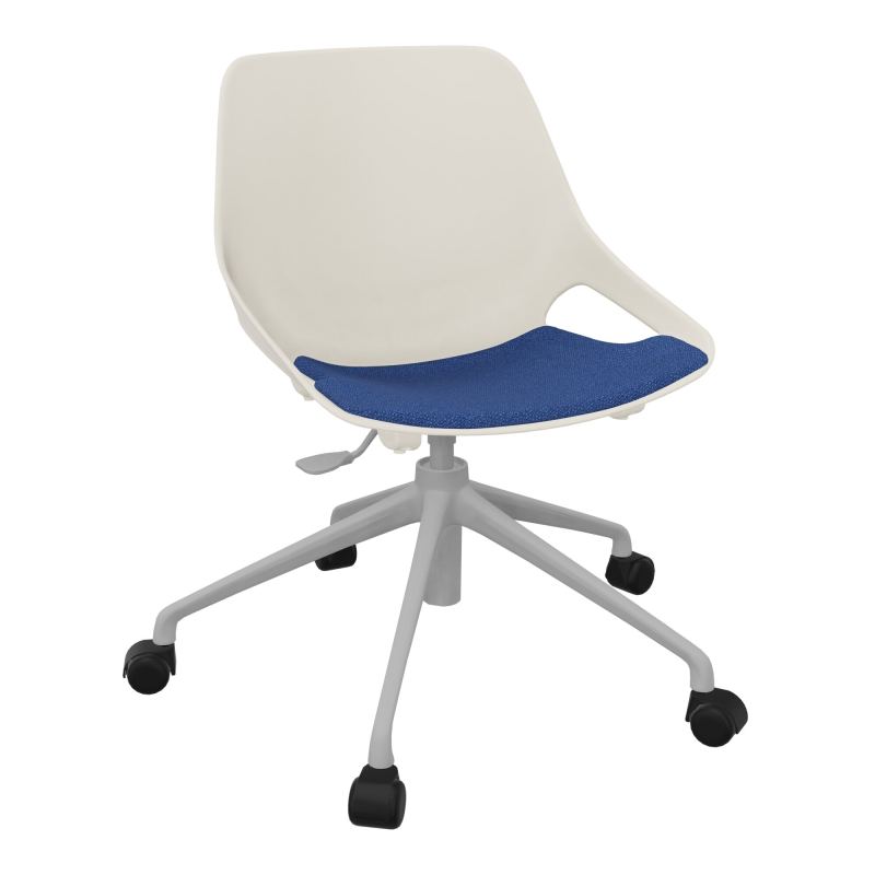CHAISE ROSALIE PIÉT. ROULETTES + PLACET PS - PIED SQ - ASSISE BH