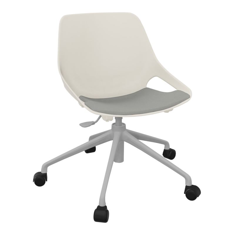 CHAISE ROSALIE PIÉT. ROULETTES + PLACET PS - PIED SQ - ASSISE CA