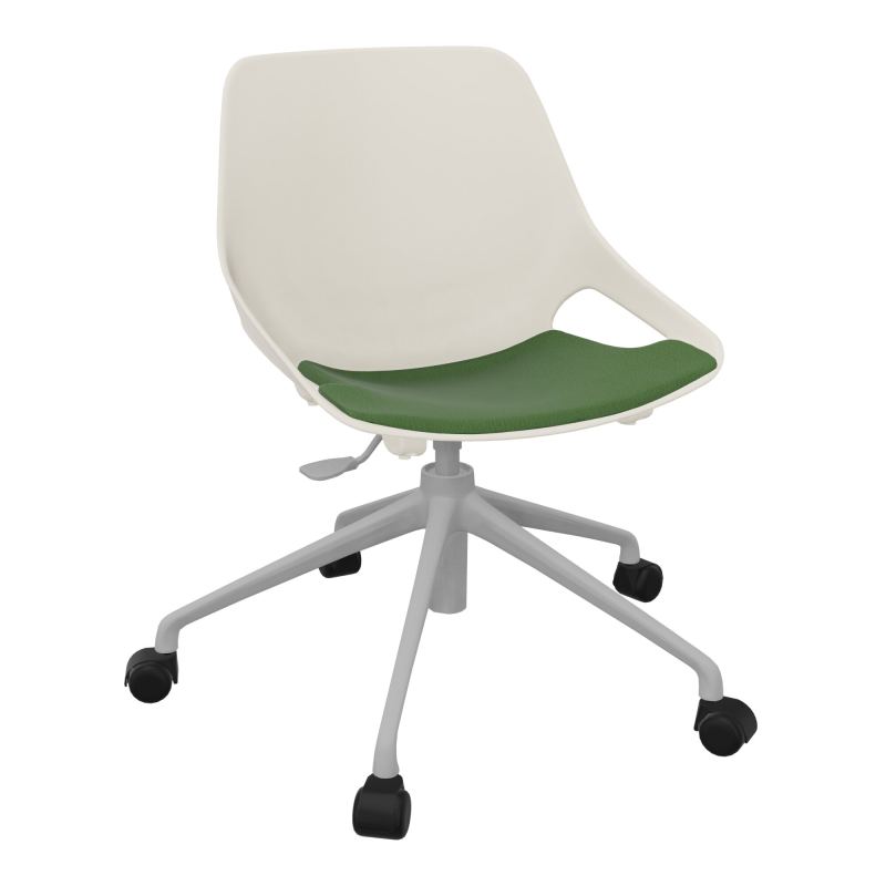 CHAISE ROSALIE PIÉT. ROULETTES + PLACET PS - PIED SQ - ASSISE CE