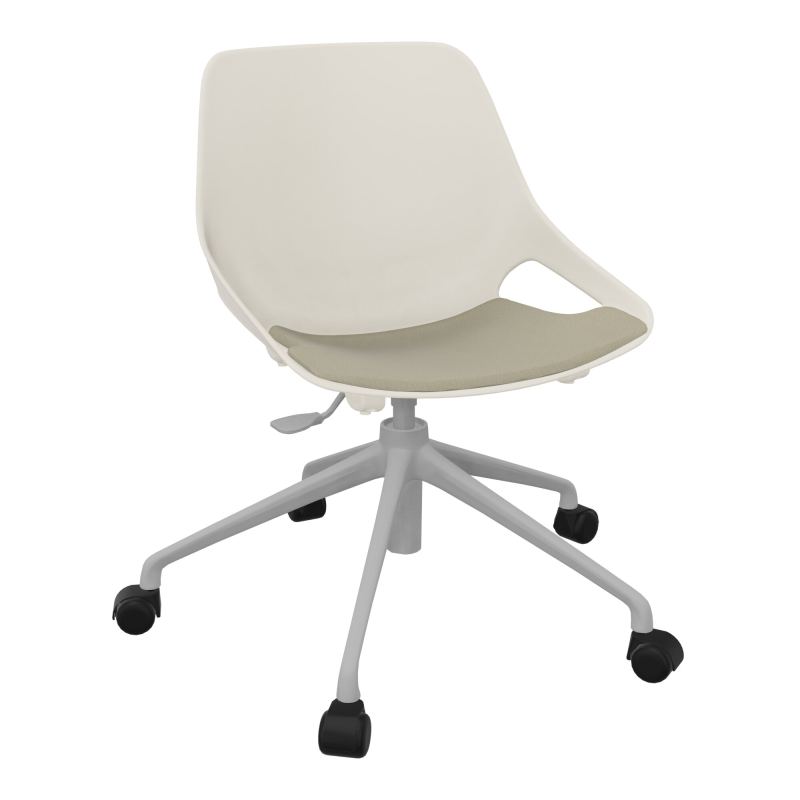 CHAISE ROSALIE PIÉT. ROULETTES + PLACET PS - PIED SQ - ASSISE CG