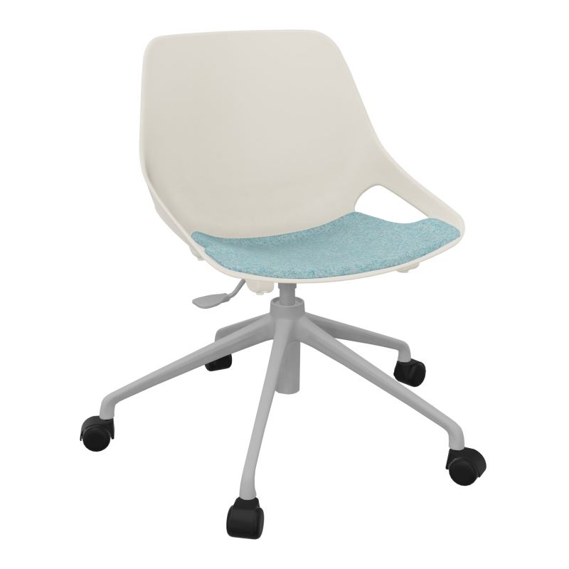 CHAISE ROSALIE PIÉT. ROULETTES + PLACET PS - PIED SQ - ASSISE CJ