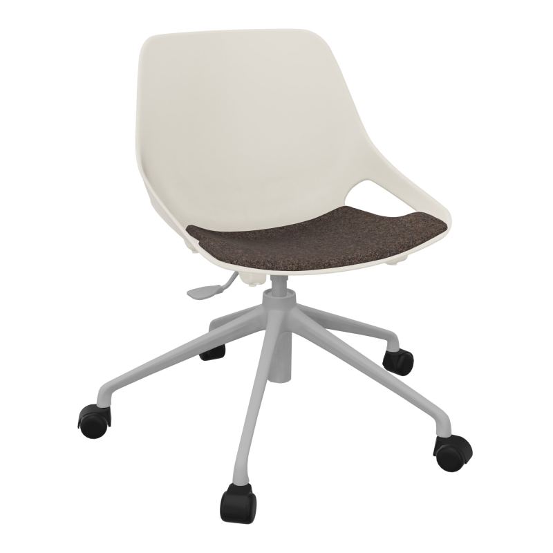 CHAISE ROSALIE PIÉT. ROULETTES + PLACET PS - PIED SQ - ASSISE DD