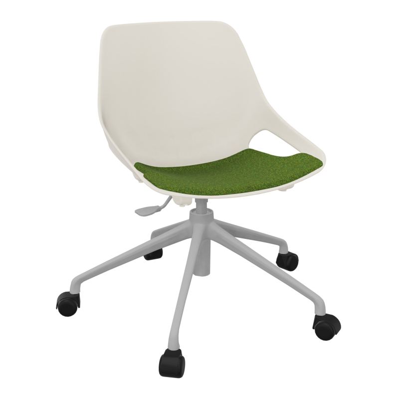 CHAISE ROSALIE PIÉT. ROULETTES + PLACET PS - PIED SQ - ASSISE DE