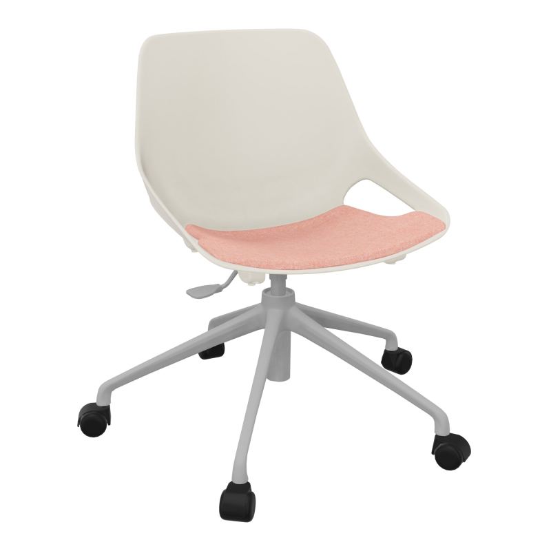 CHAISE ROSALIE PIÉT. ROULETTES + PLACET PS - PIED SQ - ASSISE DH