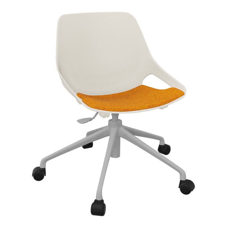 CHAISE ROSALIE PIÉT. ROULETTES + PLACET PS - PIED SQ - ASSISE DI