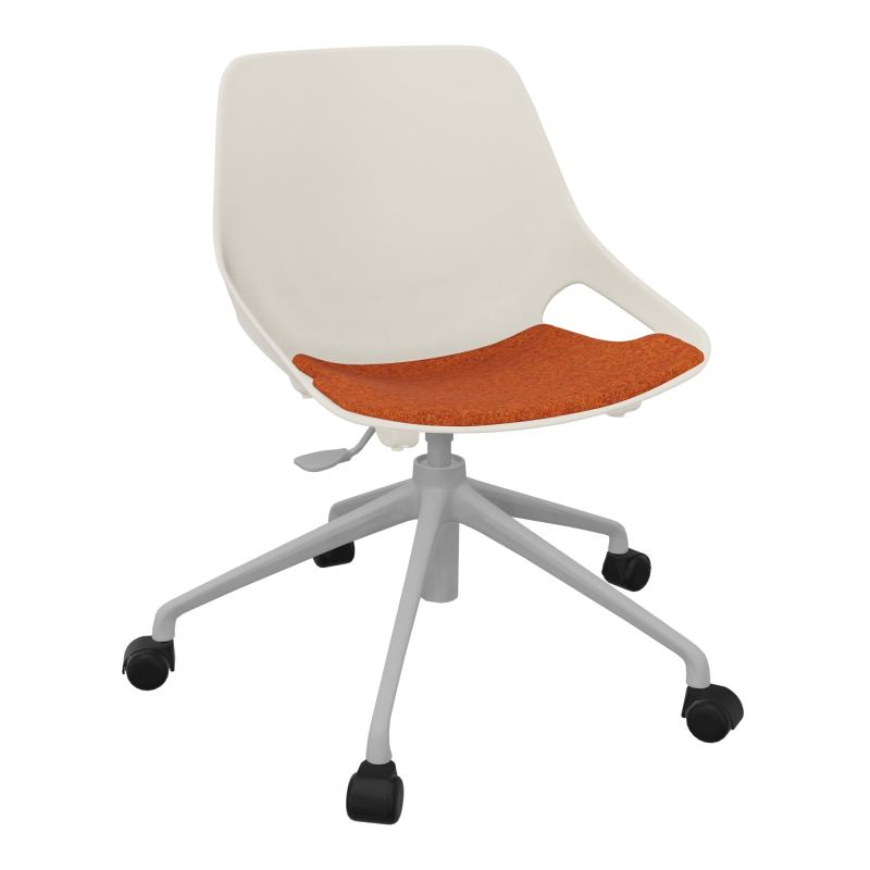 CHAISE ROSALIE PIÉT. ROULETTES + PLACET PS - PIED SQ - ASSISE DJ