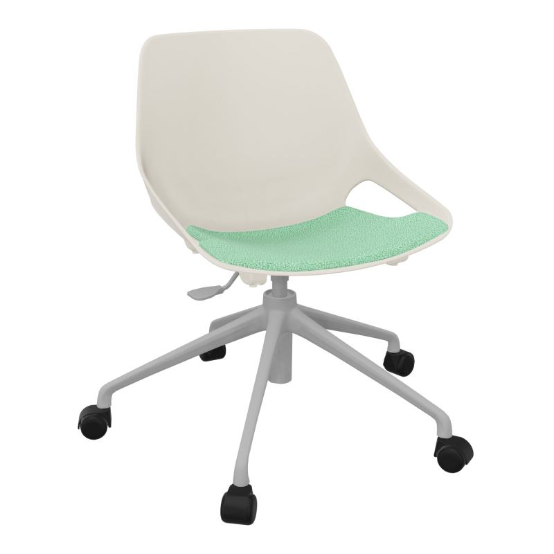 CHAISE ROSALIE PIÉT. ROULETTES + PLACET PS - PIED SQ - ASSISE E4