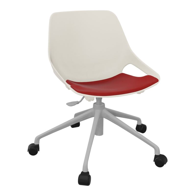 CHAISE ROSALIE PIÉT. ROULETTES + PLACET PS - PIED SQ - ASSISE E6