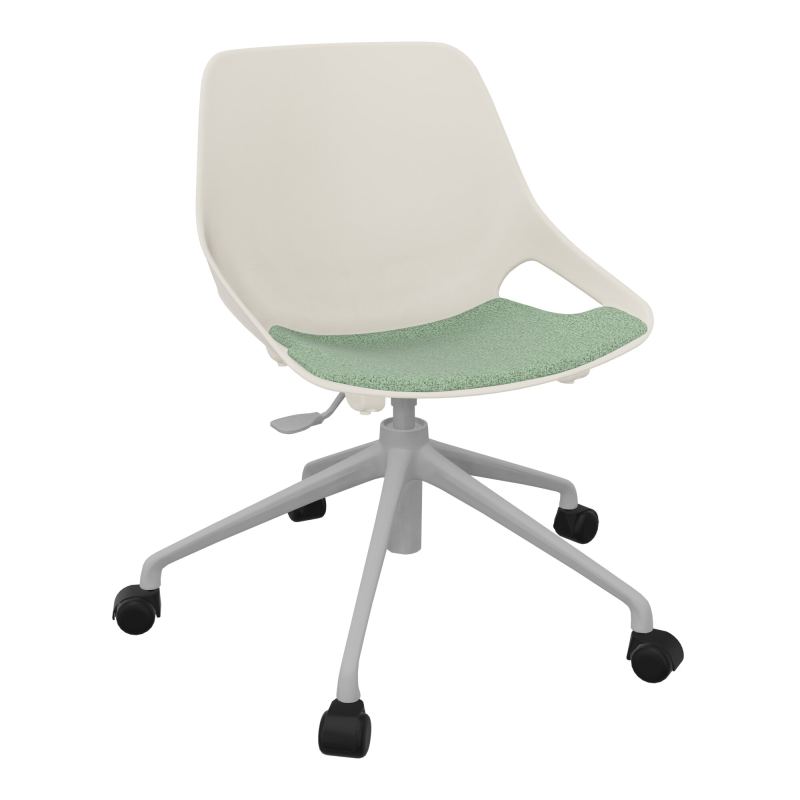CHAISE ROSALIE PIÉT. ROULETTES + PLACET PS - PIED SQ - ASSISE E7