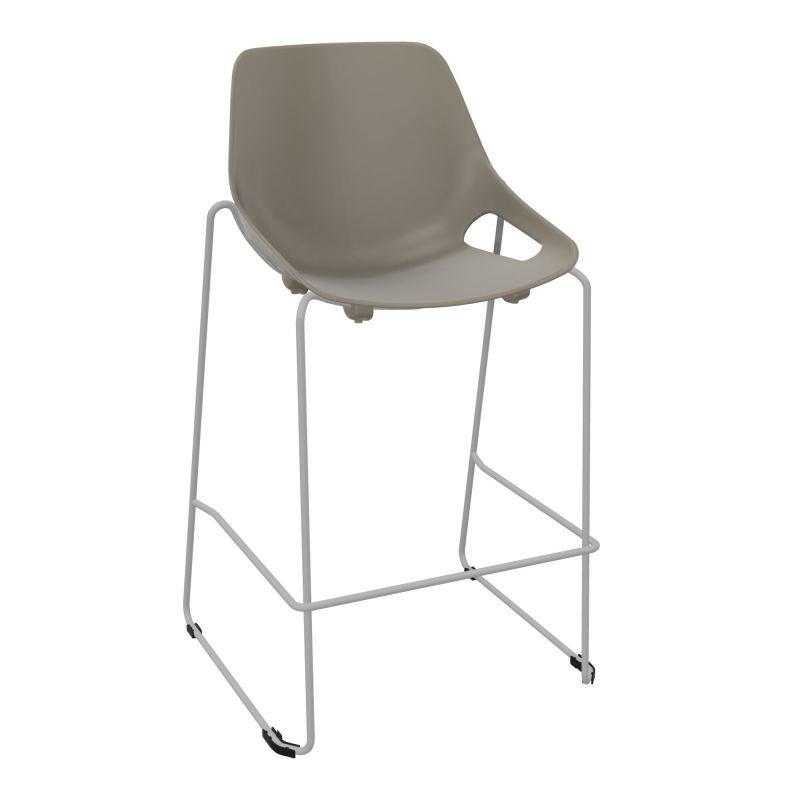 TABOURET HAUT ROSALIE SANS PLACET - PIED SQ - ASSISE PQ