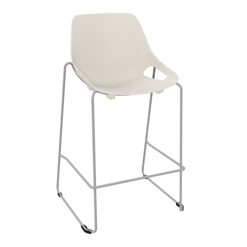 TABOURET HAUT ROSALIE SANS PLACET - PIED SQ - ASSISE PS