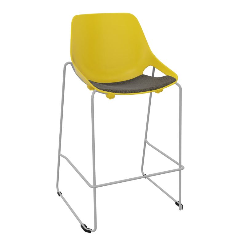 TABOURET HAUT ROSALIE + PLACET B7 - PIED SQ - ASSISE PJ
