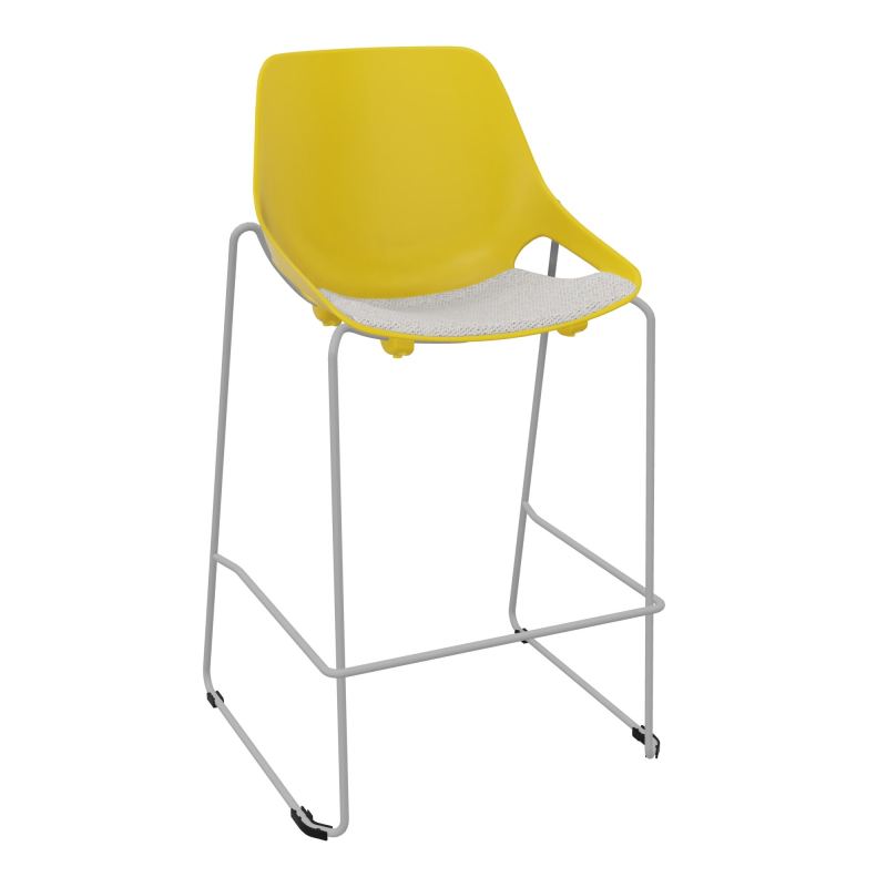 TABOURET HAUT ROSALIE + PLACET PJ - PIED SQ - ASSISE BM
