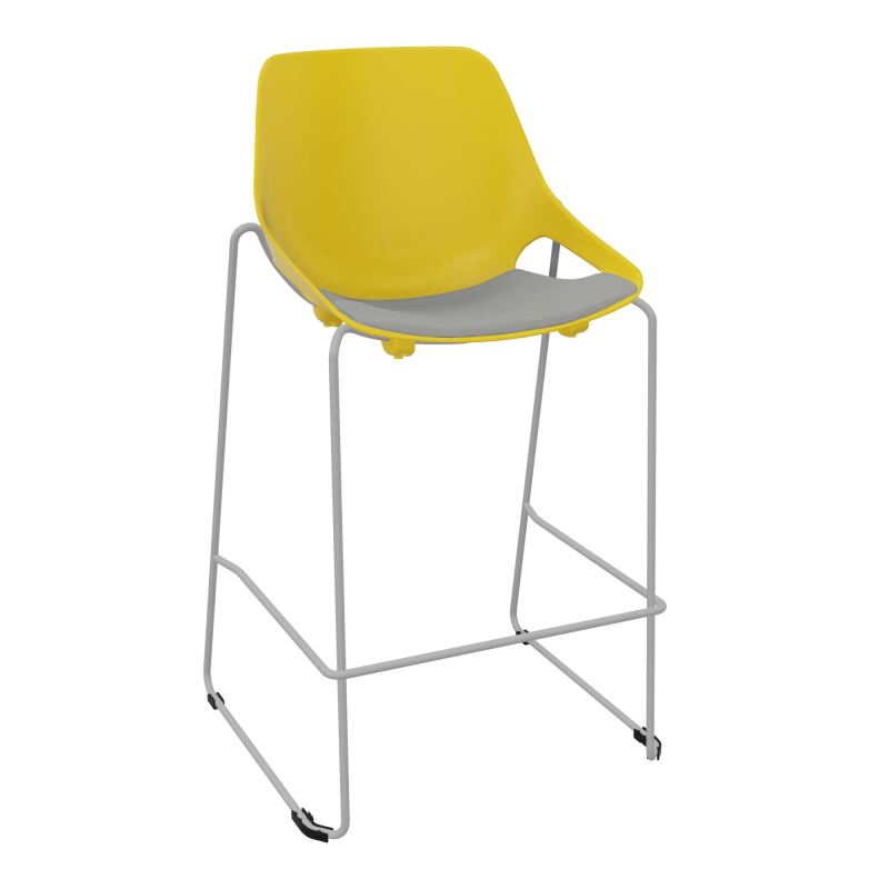 TABOURET HAUT ROSALIE + PLACET PJ - PIED SQ - ASSISE CA
