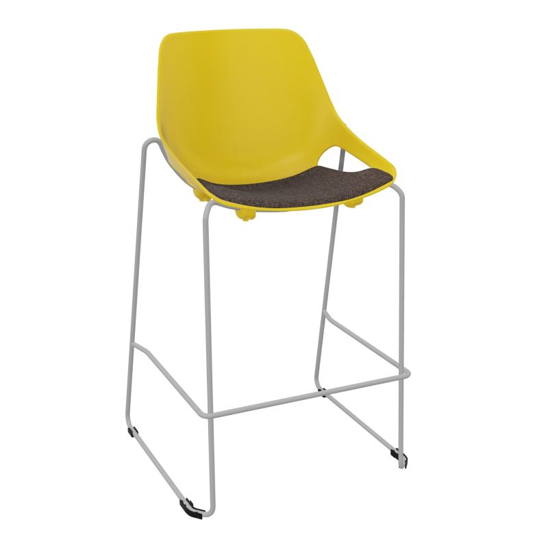 TABOURET HAUT ROSALIE + PLACET PJ - PIED SQ - ASSISE DD
