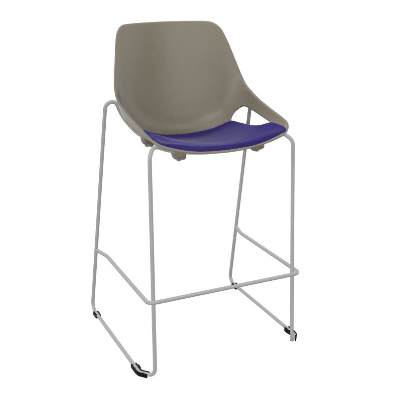 TABOURET HAUT ROSALIE + PLACET A3 - PIED SQ - ASSISE PQ