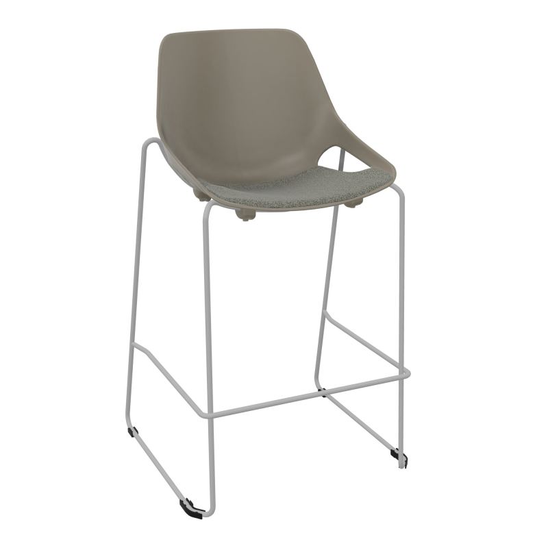 TABOURET HAUT ROSALIE + PLACET B1 - PIED SQ - ASSISE PQ