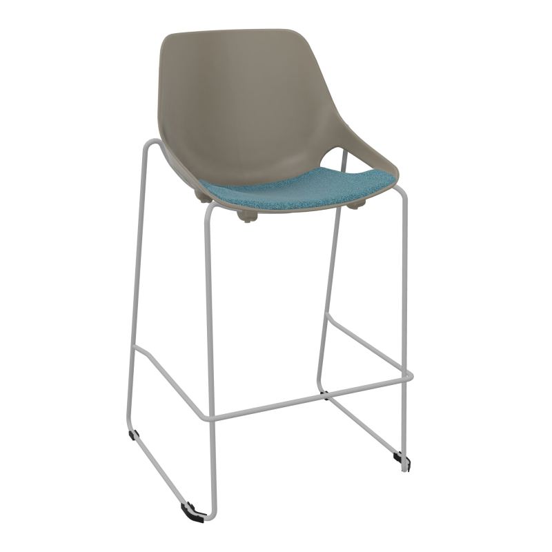 TABOURET HAUT ROSALIE + PLACET B4 - PIED SQ - ASSISE PQ