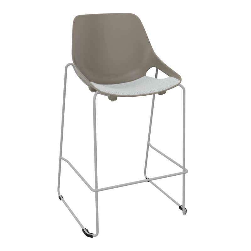 TABOURET HAUT ROSALIE + PLACET PQ - PIED SQ - ASSISE BC