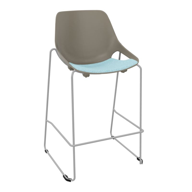 TABOURET HAUT ROSALIE + PLACET PQ - PIED SQ - ASSISE BF