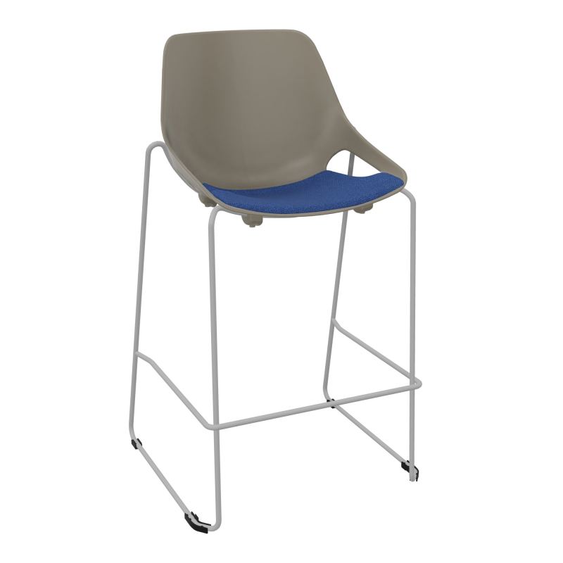TABOURET HAUT ROSALIE + PLACET PQ - PIED SQ - ASSISE BH