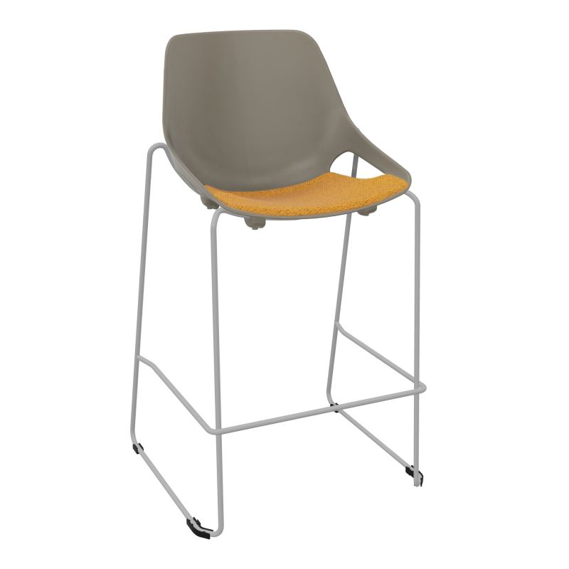 TABOURET HAUT ROSALIE + PLACET PQ - PIED SQ - ASSISE BO
