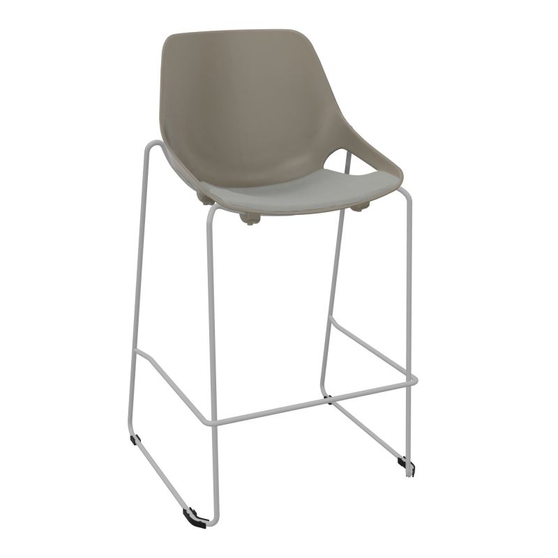 TABOURET HAUT ROSALIE + PLACET PQ - PIED SQ - ASSISE CA