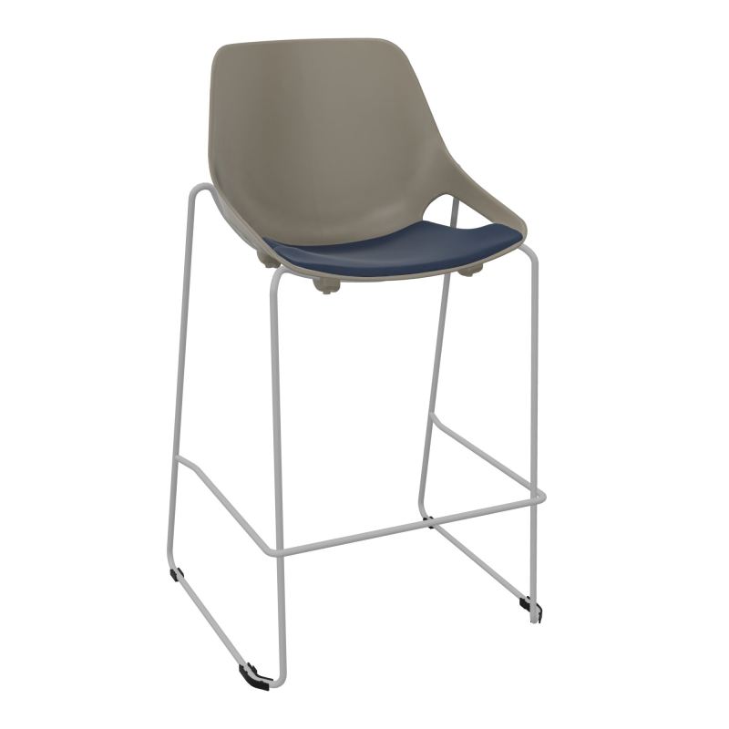 TABOURET HAUT ROSALIE + PLACET PQ - PIED SQ - ASSISE CC
