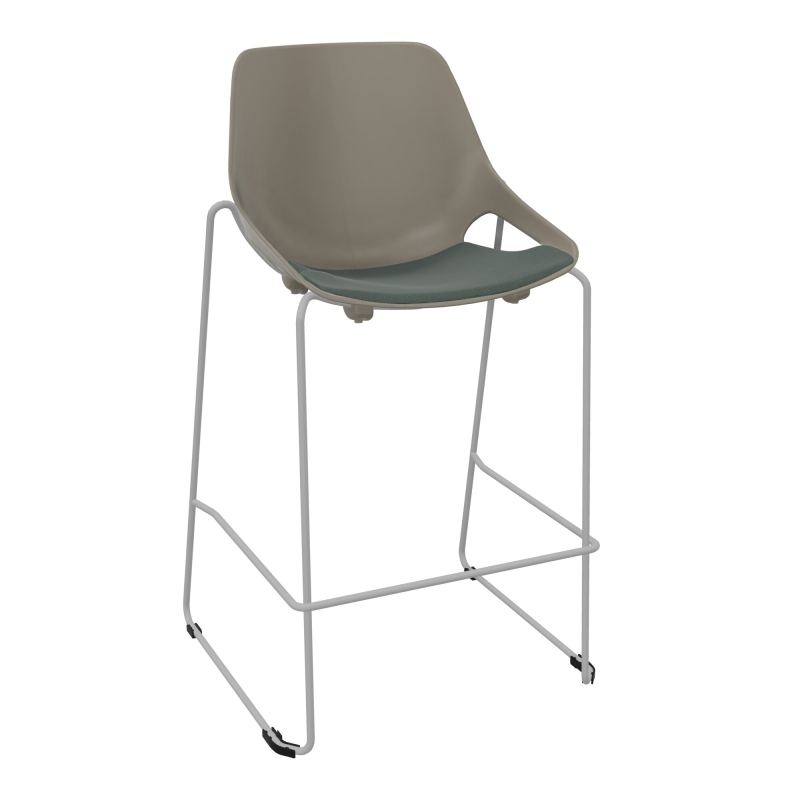 TABOURET HAUT ROSALIE + PLACET PQ - PIED SQ - ASSISE CF