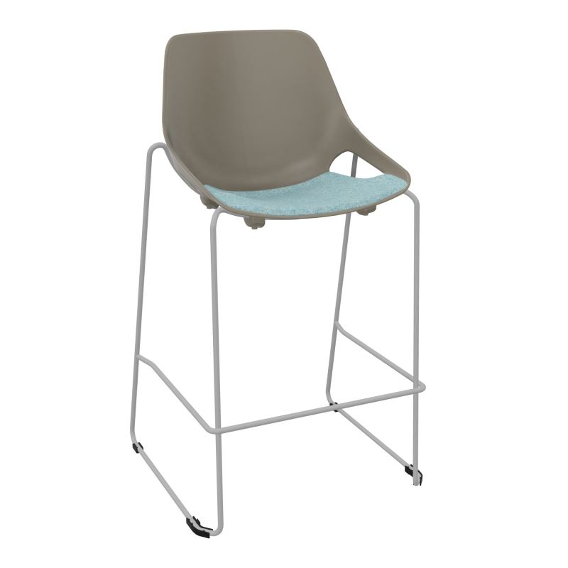TABOURET HAUT ROSALIE + PLACET PQ - PIED SQ - ASSISE CJ
