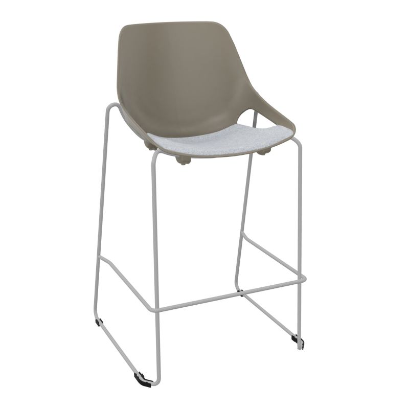 TABOURET HAUT ROSALIE + PLACET PQ - PIED SQ - ASSISE DA